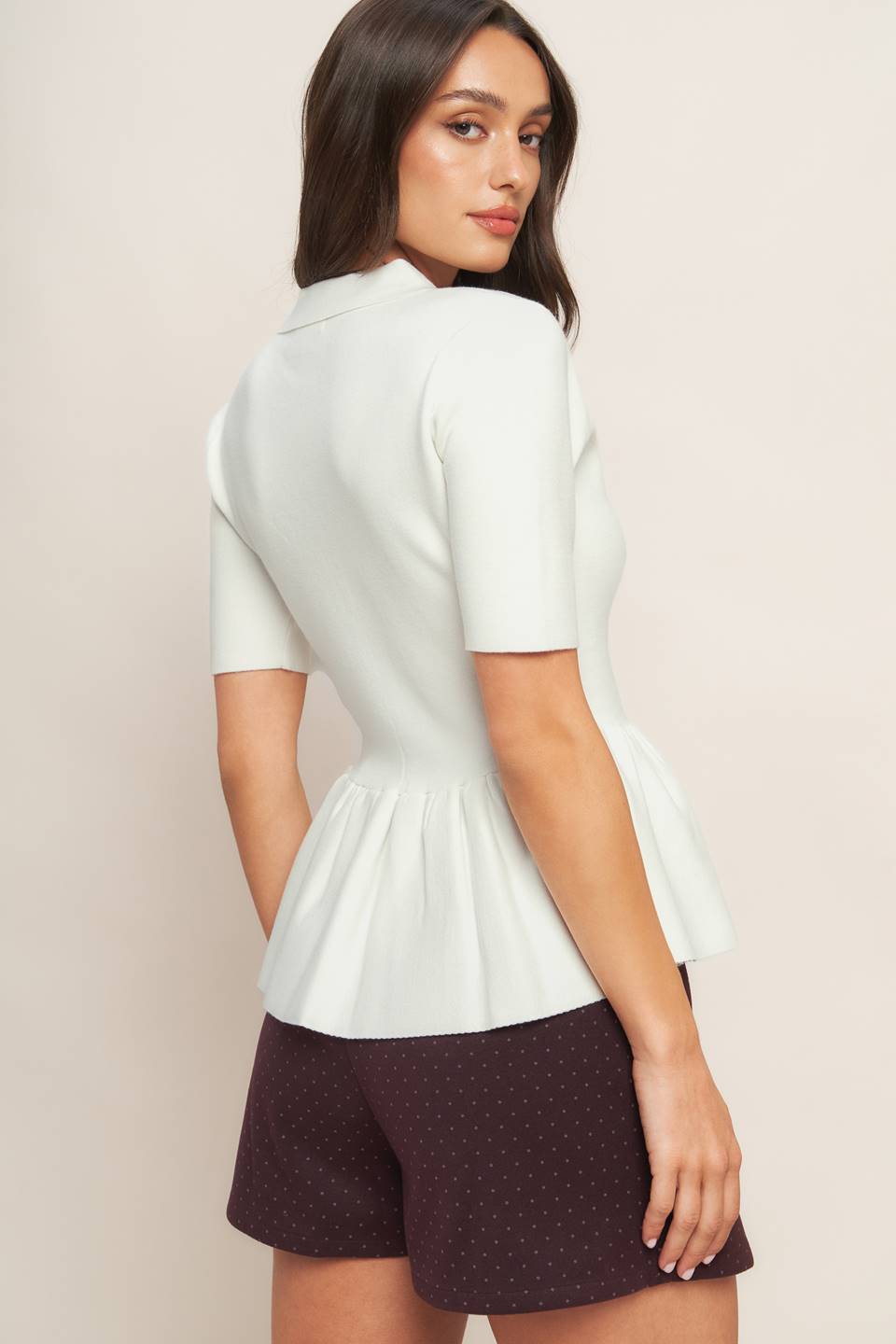 SWEET SERENADE CREAM WOVEN TOP Flying Tomato